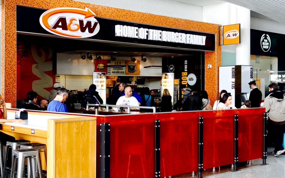 Quick Service Restaurant Construction, Cambria Design Build, Pearson International Airport, A&W