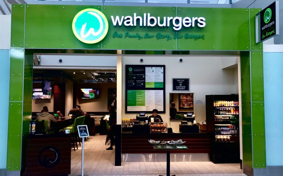 Commercial Restaurant Construction, Cambria Design Build, Pearson International Airport, Wahlburgers